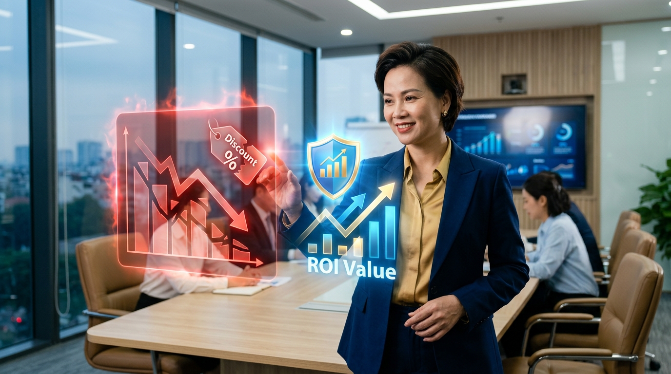 Rớt deal ở khâu đàm phán: Vì sao Sales liên tục xin giảm giá thay vì chứng minh giá trị?